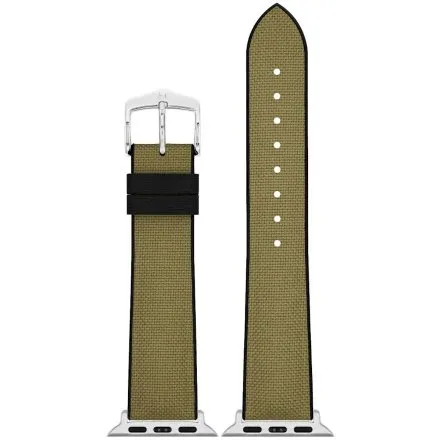 Zielono-czarny Pasek Hirsch Apple Watch 22 mm HIRSCH Arne do Smartwatcha Apple Watch 0925090040AD-2-22