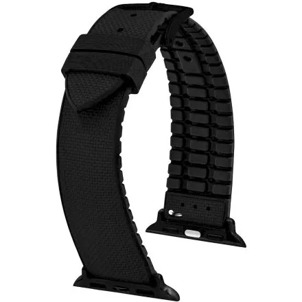 Czarny Pasek Hirsch Apple Watch 22 mm HIRSCH Arne do Smartwatcha Apple Watch 0925090050AD-2-22
