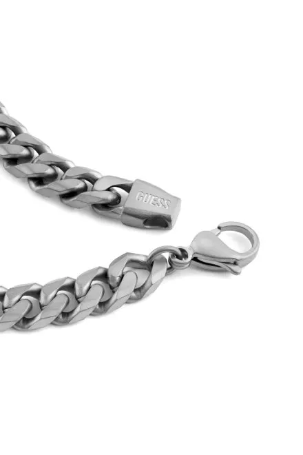 Guess LO Studio srebrna bransoletka męska łańcuch lew JUMB06100JW