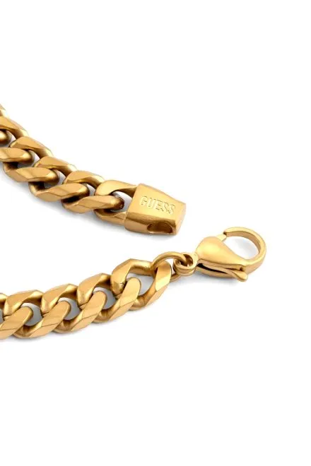 Guess LO Studio złota bransoletka męska łańcuch lew JUMB06100JW