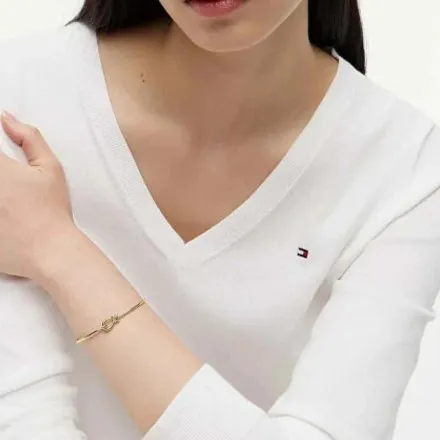 Tommy Hilfiger Charms bransoletka damska złota sztywna bangle 2781028 
