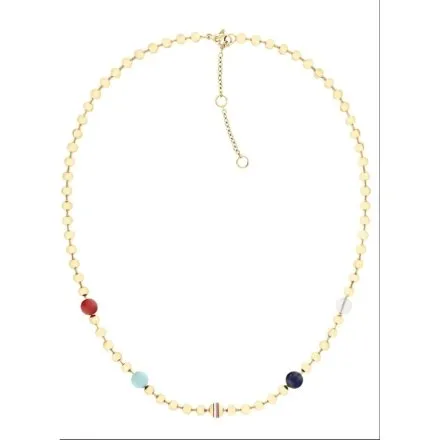Tommy Hilfiger Modern Hippie naszyjnik damski złoty z koralikami 2781039 