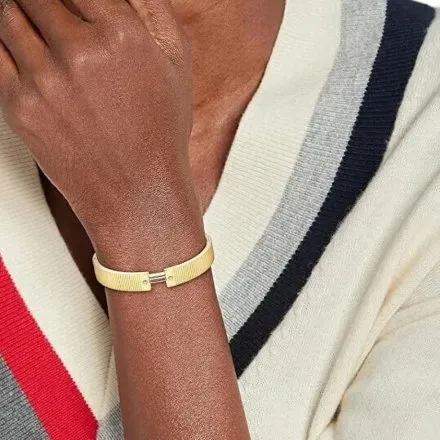 Tommy Hilfiger Stripes bransoletka damska złota szywna bangle 2781046