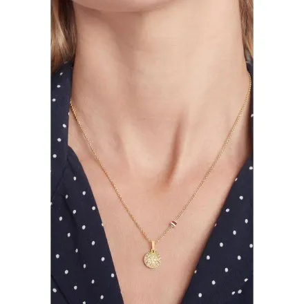 Tommy Hilfiger Holiday Beads naszyjnik damski złoty z kryształową kulką 2781075 