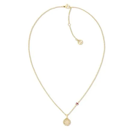 Tommy Hilfiger Holiday Beads naszyjnik damski złoty z kryształową kulką 2781075 