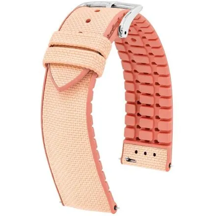 Różowy pasek do zegarka 18 mm HIRSCH Arne 0922390122-2-18 (M)