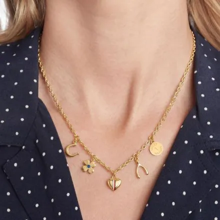 Tommy Hilfiger Lucky Charms naszyjnik damski złoty z zawieszkami 2781084