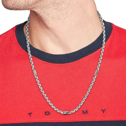Tommy Hilfiger 3D Flag naszyjnik męski srebrny 2790672