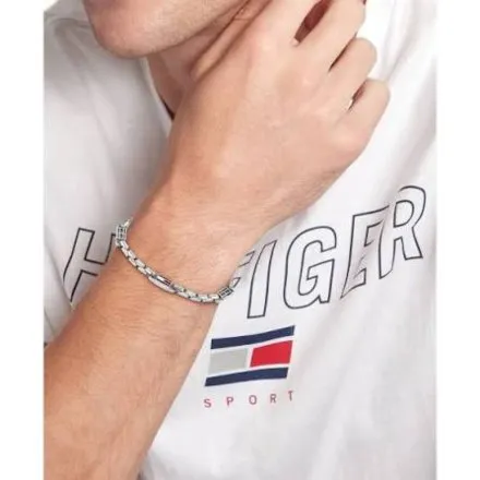 Tommy Hilfiger bransoletka męska srebrna 2790674
