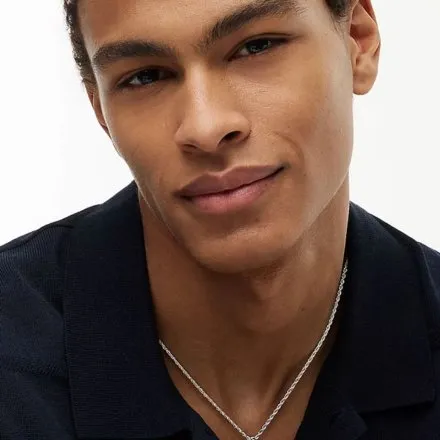 Tommy Hilfiger naszyjnik męski srebrny z zawieszką 2790690