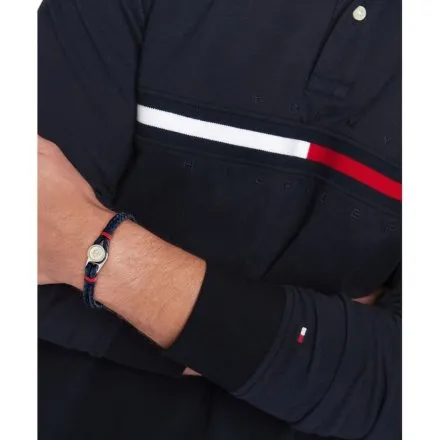 Tommy Hilfiger bransoletka męska granatowa ze srebrnym elementem 2790691