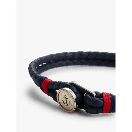 Tommy Hilfiger bransoletka męska granatowa ze srebrnym elementem 2790691