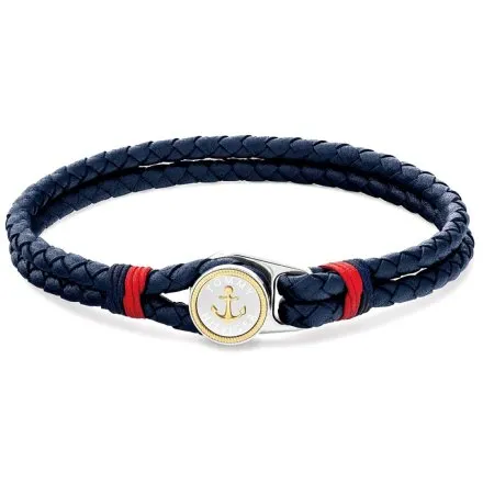 Tommy Hilfiger bransoletka męska granatowa ze srebrnym elementem 2790691