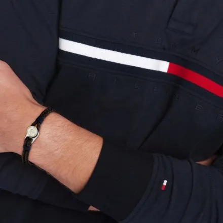 Tommy Hilfiger bransoletka męska brązowa ze srebrnym elementem 2790692