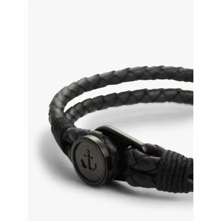 Tommy Hilfiger bransoletka męska czarna przekładane zapięcie 2790693