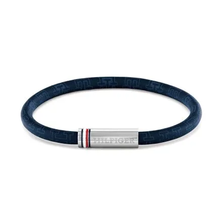 Tommy Hilfiger bransoletka męska granatowa ze srebrnym zapięciem 2790702