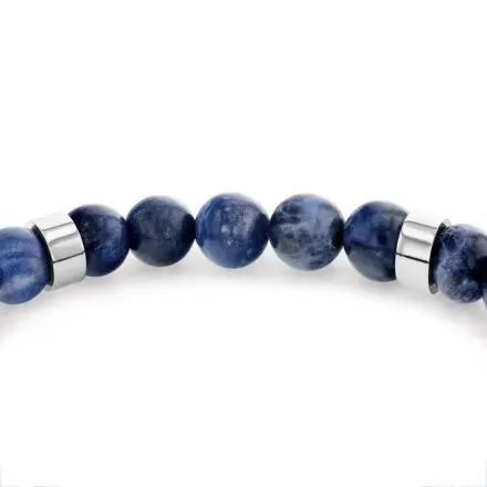 Tommy Hilfiger bransoletka męska niebieskie koraliki Sodalit 2790711