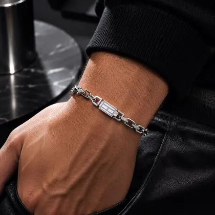 Tommy Hilfiger bransoletka męska srebrna 2790715