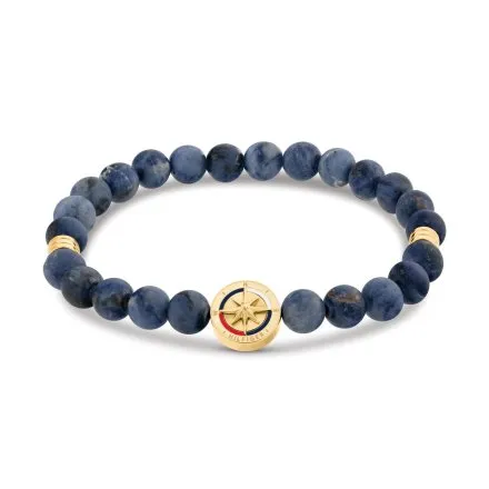 Tommy Hilfiger Compass bransoletka męska granatowe koraliki 2790723