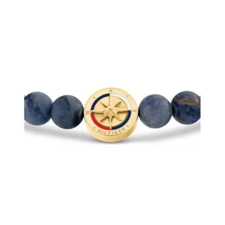 Tommy Hilfiger Compass bransoletka męska granatowe koraliki 2790723