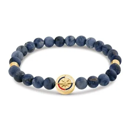 Tommy Hilfiger Compass bransoletka męska granatowe koraliki 2790723