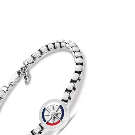 Tommy Hilfiger Compass bransoletka męska srebrna 2790726