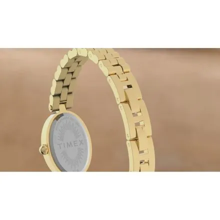 Timex Cavatina Luxe TW2Y86100 damski zegarek na złotej bransolecie