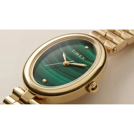 Timex Cavatina Luxe TW2Y86100 damski zegarek na złotej bransolecie