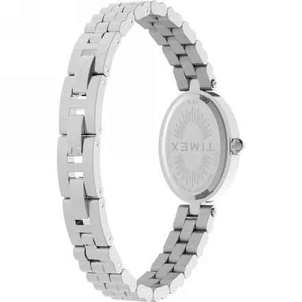 Timex Cavatina Luxe TW2Y86000 damski zegarek na srebrnej bransolecie