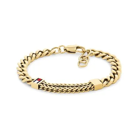 Tommy Hilfiger bransoletka męska złota stalowa 2790730