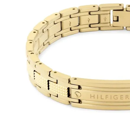 Tommy Hilfiger Oxford bransoletka męska złota 2790733