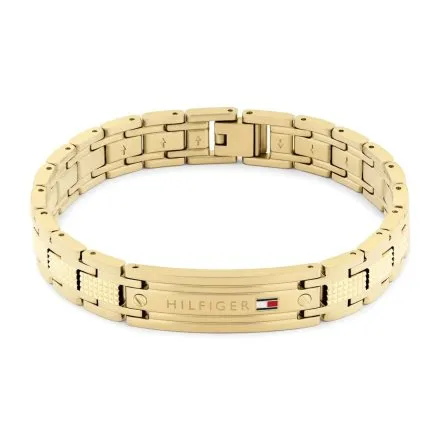 Tommy Hilfiger Oxford bransoletka męska złota 2790733