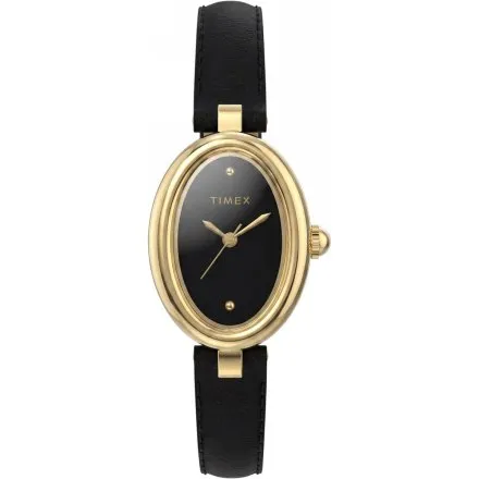 Timex Cavatina Luxe TW2Y86300 damski zegarek z czarną tarczą