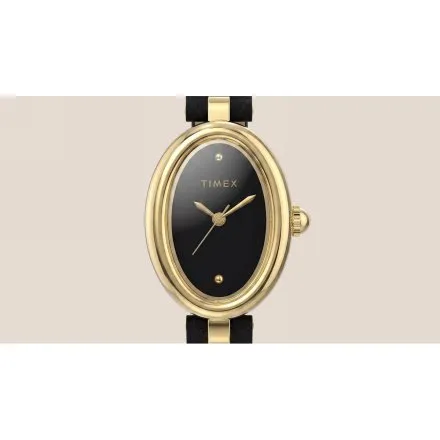 Timex Cavatina Luxe TW2Y86300 damski zegarek z czarną tarczą
