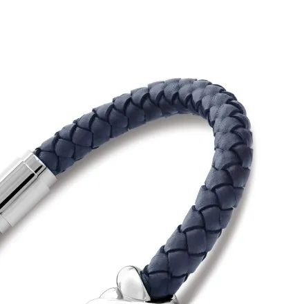 Tommy Hilfiger bransoletka męska granatowa ze srebrnym zapięciem 2790736