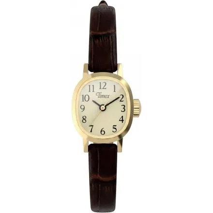 Timex Cavatina Mini TW2Y87700 damski zegarek ze złotą tarczą