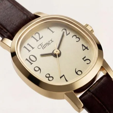 Timex Cavatina Mini TW2Y87700 damski zegarek ze złotą tarczą