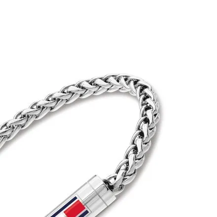 Tommy Hilfiger bransoletka męska srebrna magnetyczna klamra 2790743