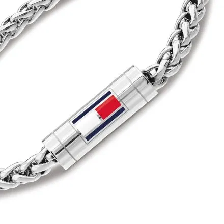 Tommy Hilfiger bransoletka męska srebrna magnetyczna klamra 2790743