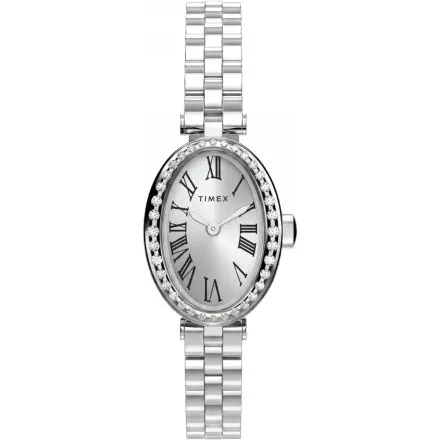 Timex Cavatina TW2Y90000 damski zegarek na srebrnej bransolecie