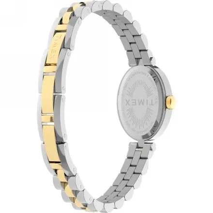 Timex Cavatina TW2Y90200 damski zegarek na srebrno-złotej bransolecie
