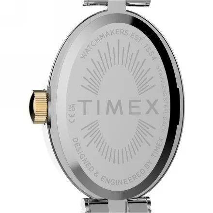 Timex Cavatina TW2Y90200 damski zegarek na srebrno-złotej bransolecie