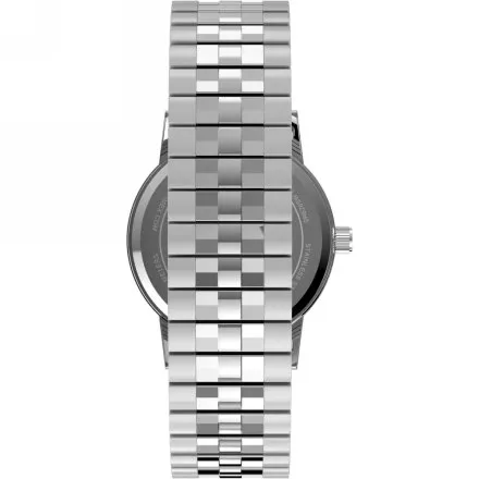 Timex Main Street TW2Y92500 damski zegarek na srebrnej rozciąganej bransolecie