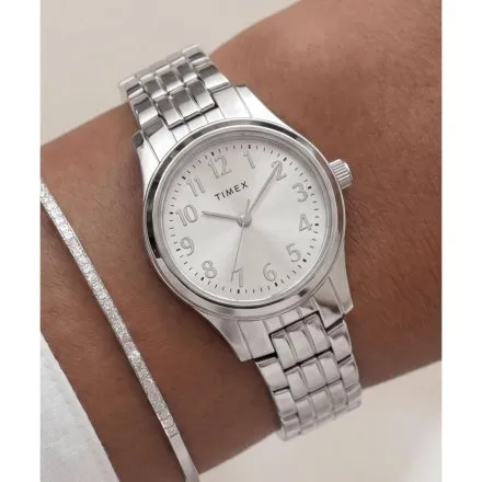 Timex Main Street TW3A00800 damski zegarek na srebrnej bransolecie