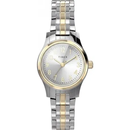 Timex Main Street TW3A00600 damski zegarek na srebrno-złotej bransolecie