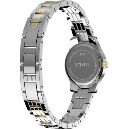 Timex Main Street TW3A00600 damski zegarek na srebrno-złotej bransolecie
