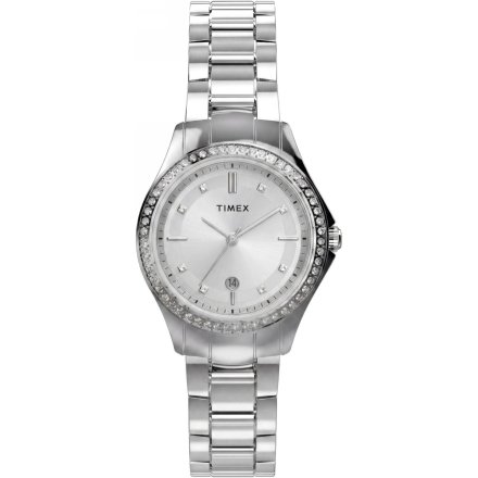 Timex Celine TW6A04500 damski zegarek na srebrnej bransolecie