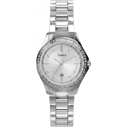 Timex Celine TW6A04500 damski zegarek na srebrnej bransolecie
