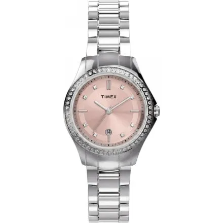 Timex Celine TW6A05800 damski zegarek na srebrnej bransolecie