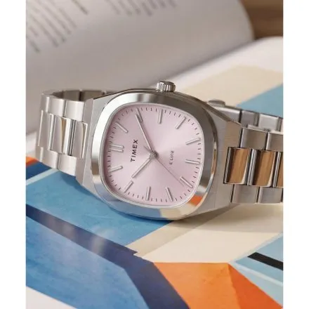 Timex E Line TW6A01000 damski zegarek na srebrnej bransolecie